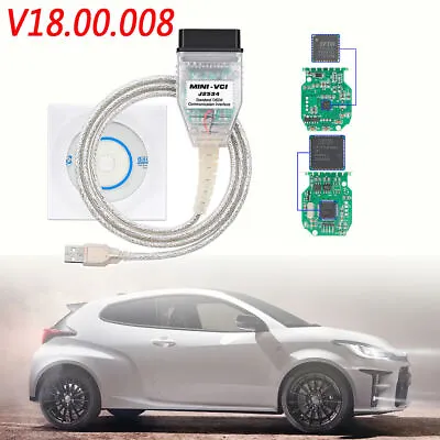 V18.00.008 Mini VCI MiniVCI TIS J2534 Diagnostic Cable FT232RL For Toyota Lexus • $25.99