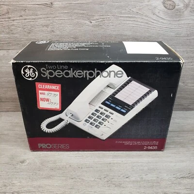 $30 • Buy GE 2-Line Business Phone White Model 2-9435 Pro-Series NEW
