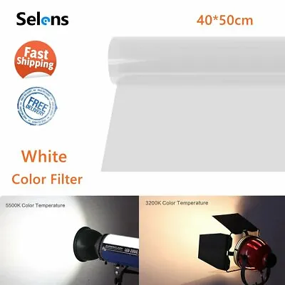 Photography Plastic Square Color Filter Film Sheet Paper For Flash Redhead Light • £9.99