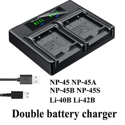 Dual Battery Charger For OLYMPUS Tough 3000 770SW TG-310 320 VG-165 180 VH-210 • $10.99