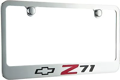 Chevrolet Z71 Logo Chrome Zinc Metal License Plate Frame Official Licensed • $32.95