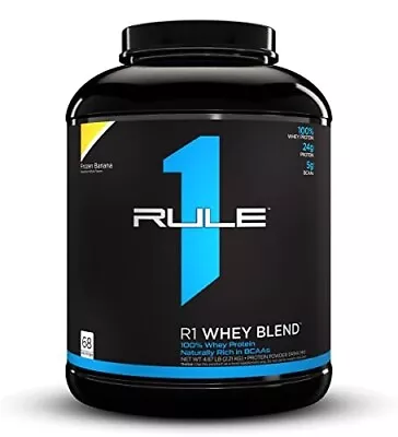 RULE 1 Whey Blend 68 Serv Frozen Banana 100% Whey Protein Blend 4.87lb • $44.76