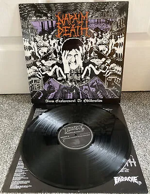 NAPALM DEATH ‎From Enslavement To Obliteration MOSH 8 1988 RARE N.MINT 1ST PRESS • £49.99