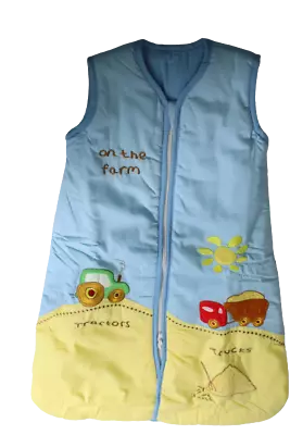 Child Sleeping Bag Kiddy Kaboosh On The Farm 3.5 Tog  Adjustable Length 3-12m • £11.98