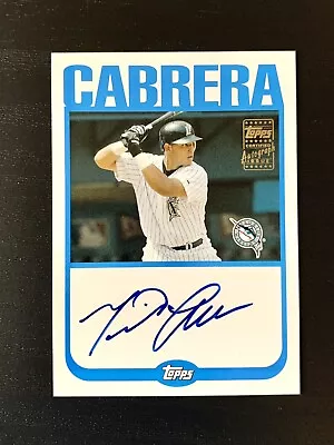 Miguel Cabrera 2004 Topps Autographs TA-MC MINT On Card Auto Signed Marlins • $190