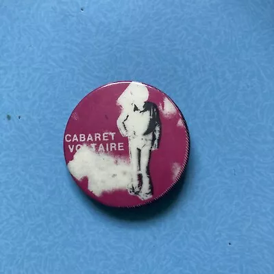 *GENUINE VINTAGE CABARET VOLTAIRE 1980S PROMO BUTTTON PIN BADGE 3cm • £10