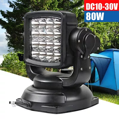 360° Rotate Boat 10000LM Remote Control Spotlight Marine Searchlight Magnetic US • $272