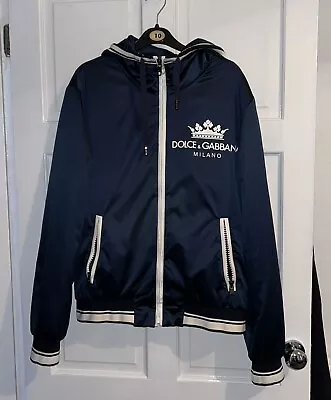 Dolce Gabbana D&G Navy Blue Logo Detail Jacket. Size 48 (Medium) Men’s. • £260