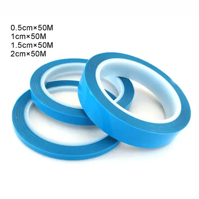 Mylar Single Sided Adhesive  Clean Peel  Blue Tape 0.5/1/1.5/2CM Width * 50M • $4.39