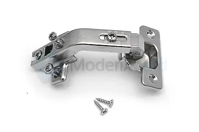 35mm 135 Degree Kitchen Cabinet Wardrobe Door Hinge Angular + Euro Screws • £3.85