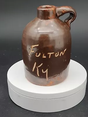 Fulton Ky Early Miniature Jug Heavy. About 5 Inches Tall. • $50
