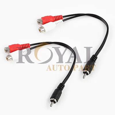 2 Pcs  RCA Y Adapter Cable 1 Male To 2 Female 6 Inch Length  • $31.50