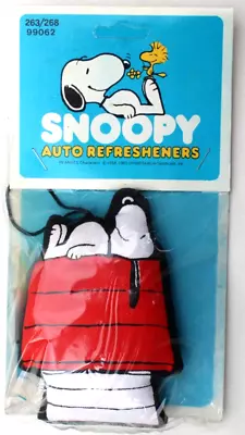 Sealed 1965 Vintage Peanut Snoopy On Dog House Woodstock Auto Refreshener NOS • $10