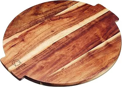 Artesa Lazy Susan Turntable Serving Platter Acacia Wood Large Rotating Food  • £24.16