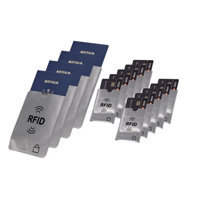 $6.30 • Buy 14X RFID Blocking Sleeve Secure Passport Credit Card ID Protector Anti Scan Safe