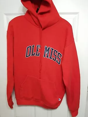 VTG 90s Russell Ole Miss Rebels Sweatshirt Adult Large Hoodie • $39.99