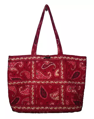 NWOT Vera Bradley Large Toggle Tote Mesa Red • $54.35