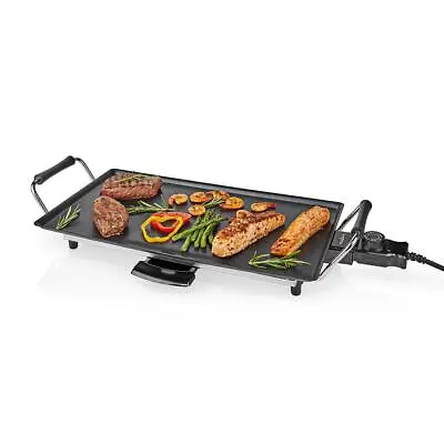 50CM Electric Teppanyaki Table Top Grill Griddle Plate BBQ Barbecue Garden Camp • £24.99