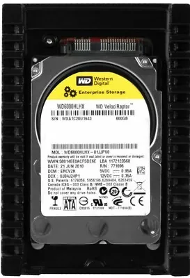 Hard Drive WD VelociRaptor 600GB 10000U/Min 32MB SATA III WD6000HLHX 3.5'' Inch • $227.34