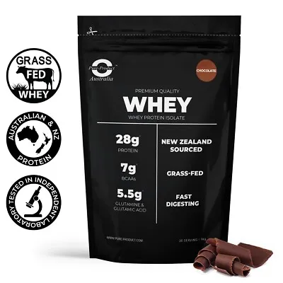 3kg  Whey Protein Isolate Powder  100% Wpi   Grass-fed - Chocolate • $124.01