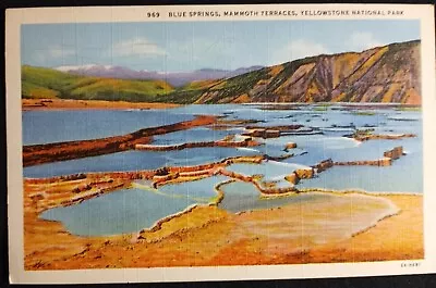 $5.99 • Buy Blue Springs Mammoth Terraces Yellowstone Nat Park Wyoming WY  Vintage Postcard