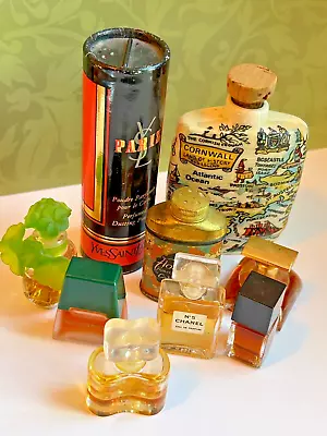 Vtg Perfume MINIATURE LOT YSL Chanel No 5 Estée Lauder Florient Antique Bottle • $79.99