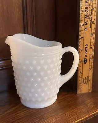 Hobnail Milkglass Mini Pitcher Vintage • $14