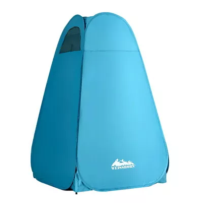 Weisshorn Pop-up Shower Tent Camping Outdoor Toilet Privacy Change Room Blue • $35.69