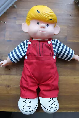 Vintage DENNIS THE MENACE DOLL  Ketcham Inc.  13  1983 Mighty Star Vinyl Plush • $14.71