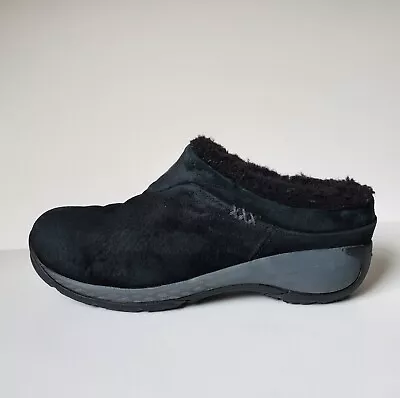MERRELL Mule Clog Size 7.5 Performance Footwear Black Suede Upper Comfort Slipon • $26.95