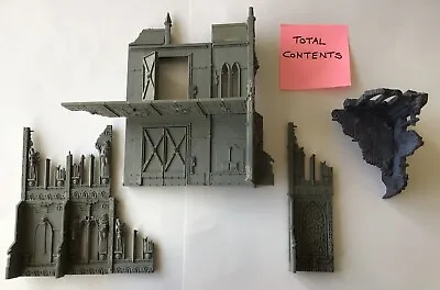 Warhammer 40K  Cities Of Death Buildings 4 ASSORTED PIECES Partially Assembled • £23