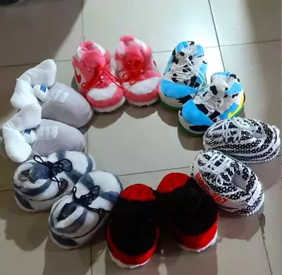 £16.50 • Buy Winter Warm Slippers Indoor Unisex Sneaker Cotton Funny Sneakers Home Slippers!