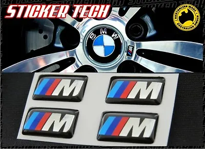 4 Oem M3 Tec Sport Tech Alloy Wheel Badge Sticker Emblem E24 E28 E32 E34 M3 Bmw • $20