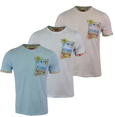 Mens Tokyo Laundry Hawaiian Pocket T- Shirt Short Sleeve Casual Summer S-XXL • £8.09