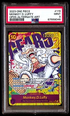 PSA 9 Monkey D. Luffy OP05-119 Awakening Of The New Era English ONE PIECE TCG • $66.49