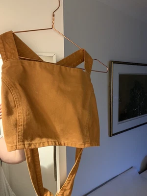 £0.99 • Buy ASOS Mustard Yellow Cropped Top With Croas Ans Ahell Detail Back Size 12
