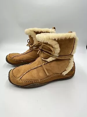 UGG Australia La Jolla Winter Boots Womens Size 10 Brown Leather • $44.95