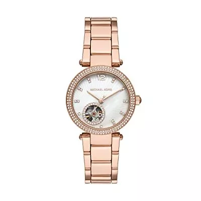 Michael Kors Women's Parker Automatic Watch With Steel Strap Rose Gold 16 MK9047 • $135