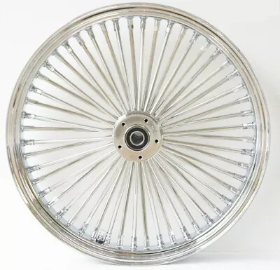 DNA Chrome Front Mammoth 52 Spoke 21x3.5 Wheel & White Wall Tire 00-07 Harley FL • $799.95