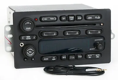 UNLOCKED 03-05 Chevy GMC Truck AMFM 6 Disc CD Radio W Aux Input & Cable 10357886 • $345