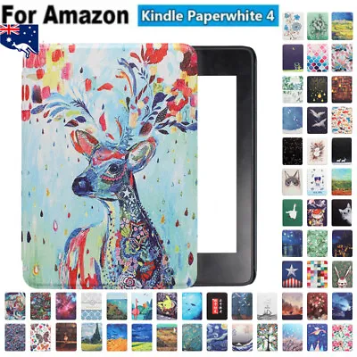 $16.99 • Buy For Amazon Kindle Paperwhite 4 10th Generation 2018 PU Leather Smart Case Cover