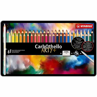 Chalk-Pastel Pencil - STABILO CarbOthello ARTY+ - Assorted Tin Sizes And Colours • £79.99