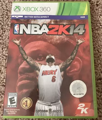 NBA 2K14 (Microsoft Xbox 360 2013) GAME COMPLETE With MANUAL TESTED VG • $9.90