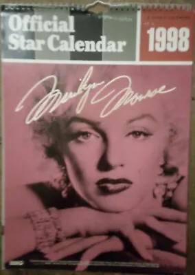 Marilyn Monroe Calendar 1998 Good Condition  • £5