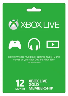 Microsoft Xbox One/360 12 Month Live Gold Membership • $75.97