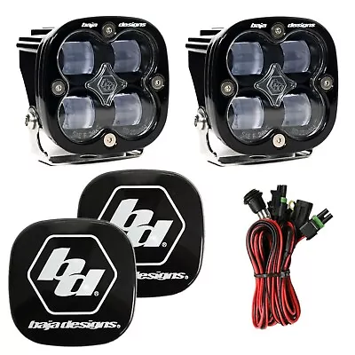 Baja Designs Squadron SAE Wide Cornering Clear LED Light Pods With Rock Guards • $369.95