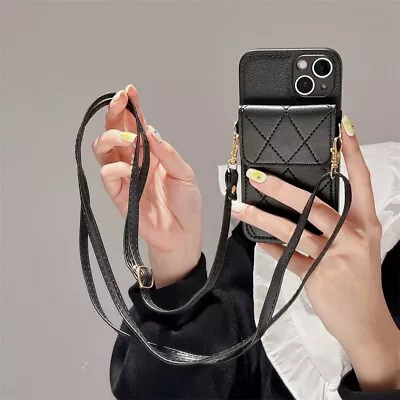 For OPPO Hot Crossbody Lanyard Wallet Case Stand Bag Strap Phone Cover Back Girl • $8.48