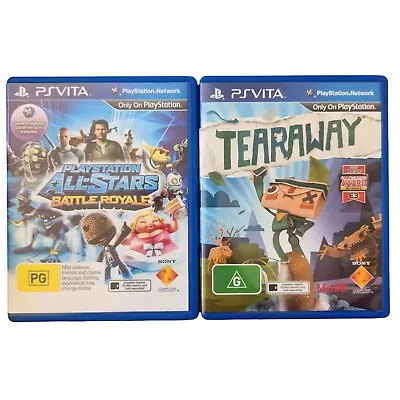 All-stars Battle Royale & Tearaway PSVITA Sony Playstation Vita Games VGC PAL • $33