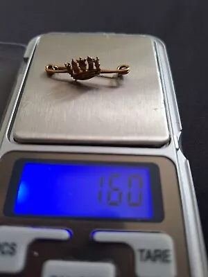 15ct Gold Crown Naval  Pin/brooch • £60