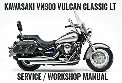 2006on Kawasaki VN900 Vulcan Classic Lt Workshop Service Repair Manual PDF On CD • $12.62